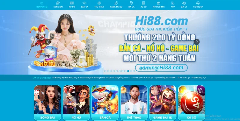HI88 là một đấu trường casino đình đám và là nhà cung cấp bản quyền game cược trên toàn cầu